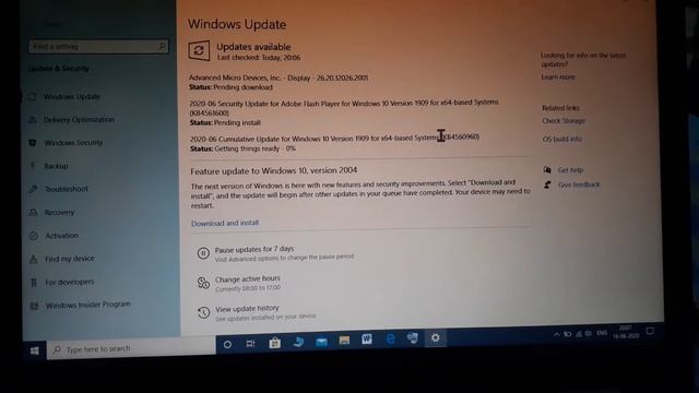 Windows 10...version .2004 feature update has came смотреть онлайн