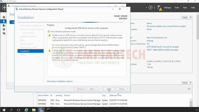 Deploying Tree Domain in Existing Windows Server 2016 AD Forest смотреть онлайн