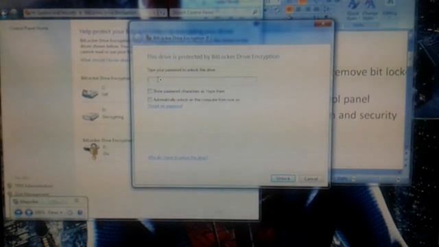Removing bit Locker from your drive смотреть онлайн