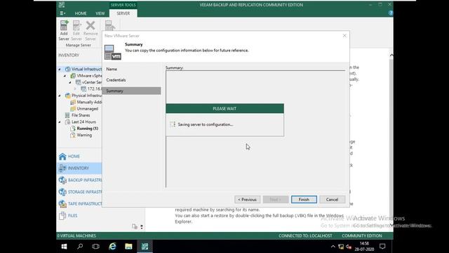Lec 2 How to Configure Vsphere VMware with Veeam Backup Console V10 смотреть онлайн