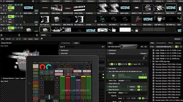 Updated Resolume Arena Touch OSC Template Overview