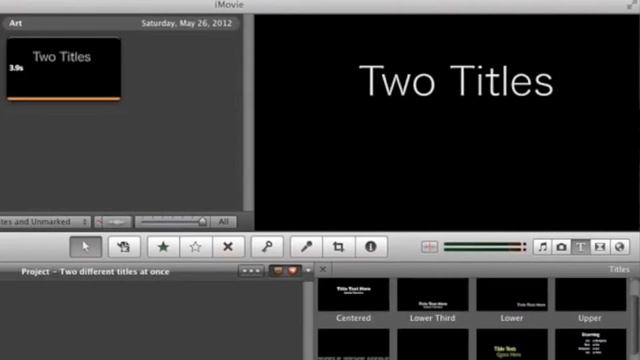 Two Different Titles At Once : iMovie смотреть онлайн