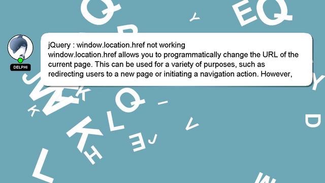 jQuery : window.location.href not working смотреть онлайн