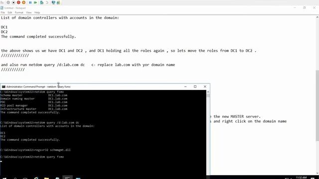 How to move FSMO roles from one domain controller into another смотреть онлайн
