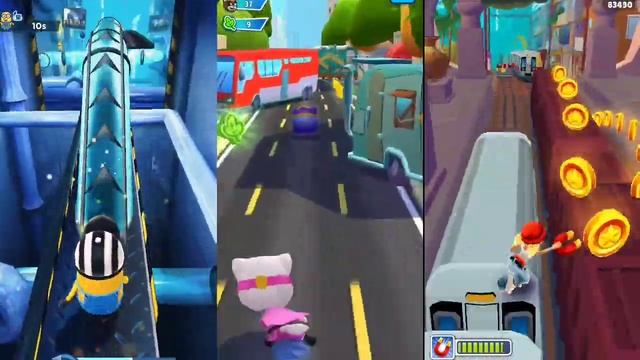 My Tom Hero Dash Vs Minion Rush Vs Subway Surfers @JKFoxGaming смотреть онлайн