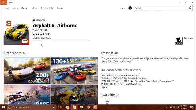 Install Asphalt 8: Airbone on WIndows 10/8.1(without emulator) смотреть онлайн
