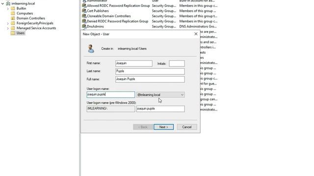 Basci introduction to manage Active Directory users on Windows Server 2019 смотреть онлайн