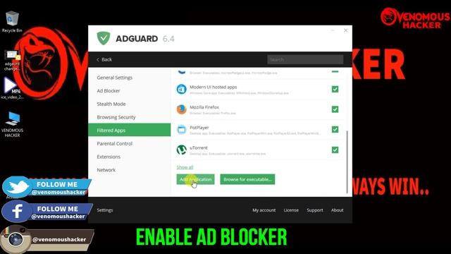 How to Block Ads And Pop- up in Windows PC (All Browser) | Venomous Hacker смотреть онлайн