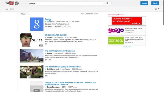 YouTube continues working on its new interface - 07/08/2013 смотреть онлайн