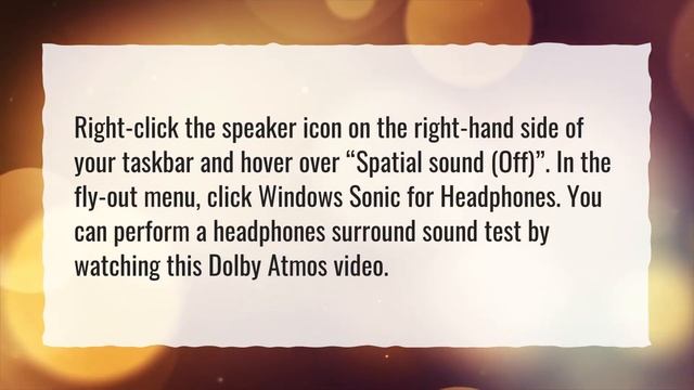 How do I turn on Windows Sonic Headphones? смотреть онлайн