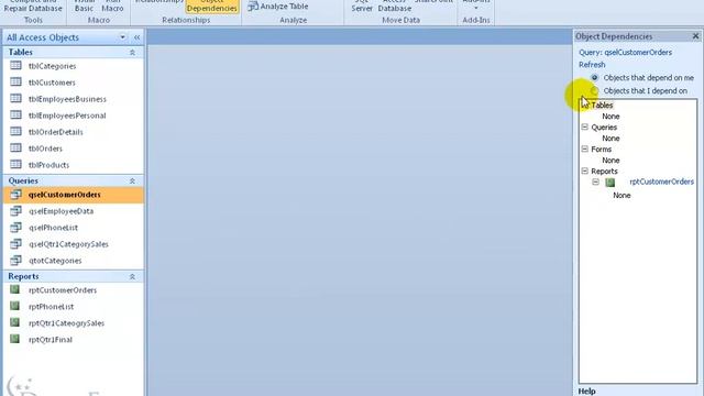 Microsoft Access 2010: Object Dependency смотреть онлайн