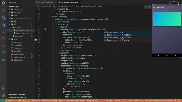 Flutter Crypto Wallet Transform widget ile flip animasyonu nasıl yapılır? смотреть онлайн