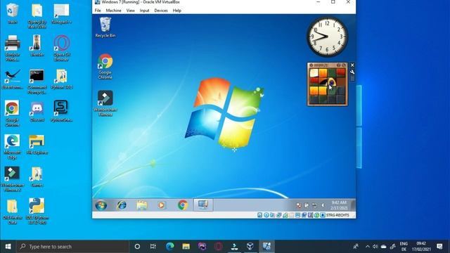 Trying out Windows 7 in VirtualBox смотреть онлайн