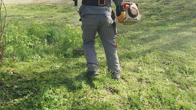 Stihl fs 450,a jó öreg,kaszálás! смотреть онлайн