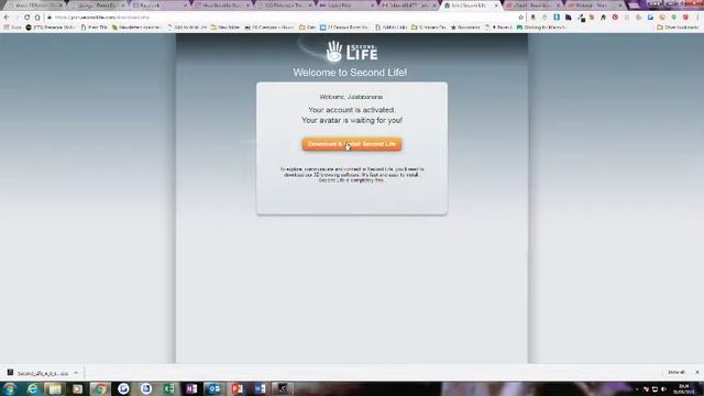 Creating a free account in Second Life and going in-world for the first time смотреть онлайн