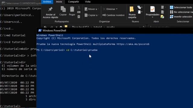 Comandos básicos del terminal de Windows (CMD) смотреть онлайн
