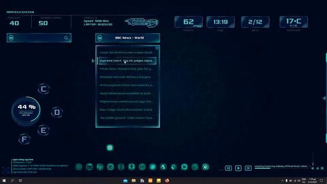 ARATECH THEME - XWidget and Rainwallpaper Desktop customisation смотреть онлайн