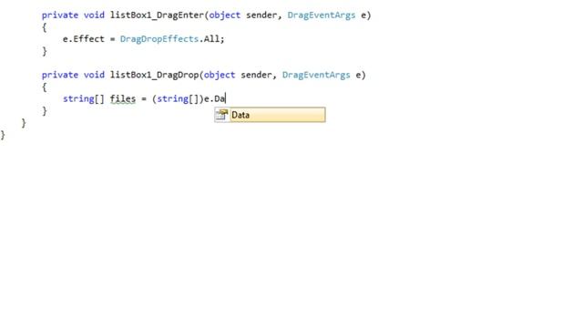 Listbox Drag and Drop C# смотреть онлайн