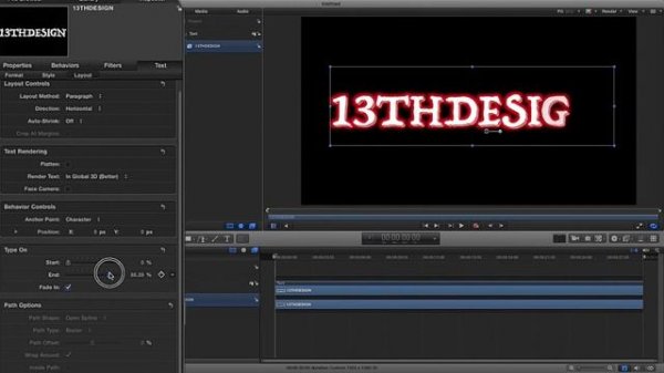 Motion 5 Tutorial | Animated Flashing Text