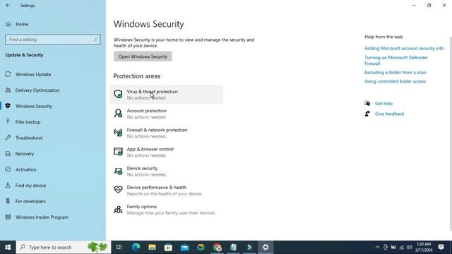 Turn Off Virus & Threat Protection on Windows 10 | Disable Virus & Threat Protection смотреть онлайн
