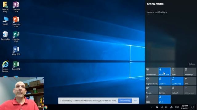 Windows 10 Action Center смотреть онлайн