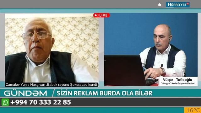 Vüqar Tofiqoğlunun "01.04.2024 Saat 16:00 olan buraxılışı" Canlı Yayın смотреть онлайн
