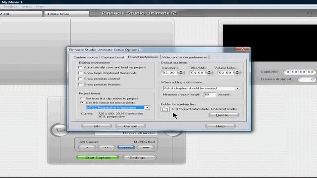 DracmaDemon's Pinnacle Studio 12 Recording Settings "Best Recording Settings" смотреть онлайн