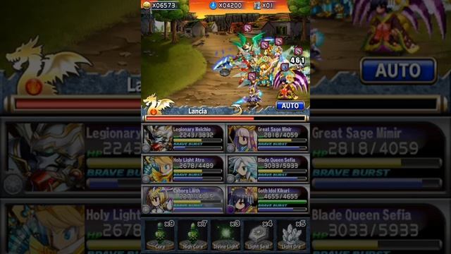 [Brave Frontier] First 6 star unit! Light based team test run (needs some work) смотреть онлайн