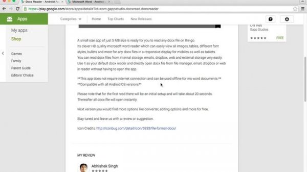 DOCX READER - View DOCX without MS WORD ANDROID PC MAC (with converter)