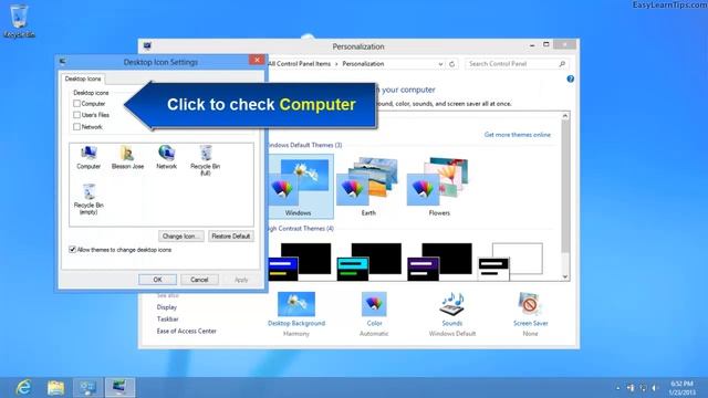 Windows 8 - Create desktop shortcut for my computer смотреть онлайн