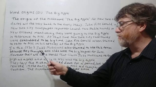 English Tutor Nick P Word Origins (51) The Big Apple (NYC) смотреть онлайн