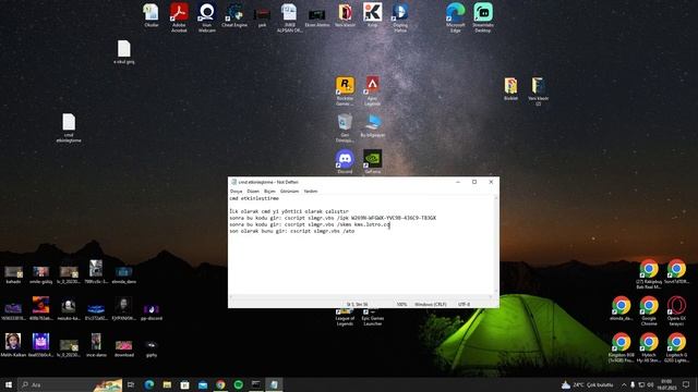 CMD'den Windows Nasıl Etkinleştirilir Kolay Yol WİNDOWS 10,11! смотреть онлайн