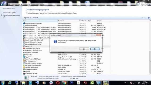 طريقة الغاء تثبيت اي برنامج من الجهاز(الكمبيوتر)) Windows 7 & 8 1&10 смотреть онлайн