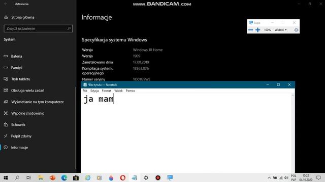 Windows 10 - informacje o wersji 1909 i ukazanie nowszej wersji 2004 смотреть онлайн