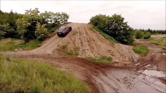 Tesla Model X - OFF ROAD rides (with offroad tires) смотреть онлайн