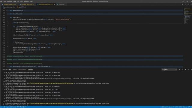 Vulkan with Python Tutorial 13 Swapchain recreation (deprecated) смотреть онлайн