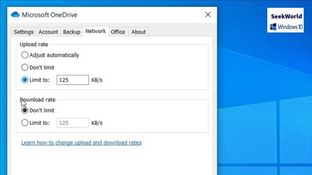 How To set Upload and Download limit Rate for OneDrive in Windows 10 смотреть онлайн