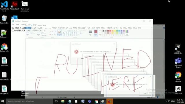 RUINED.exe virus ( computer virus view demo) смотреть онлайн