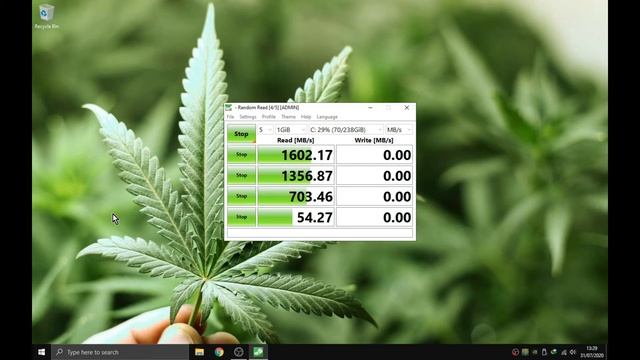 NVME SSD PCiE Gen 2 x 4 SpeedTest - CrystalDiskMark смотреть онлайн