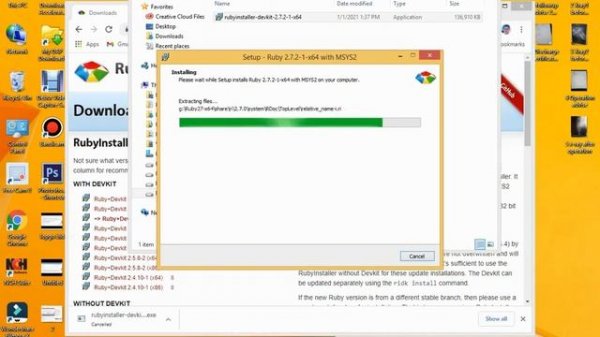 How to install Ruby on windows 7, 8, 10 - ruby on rails