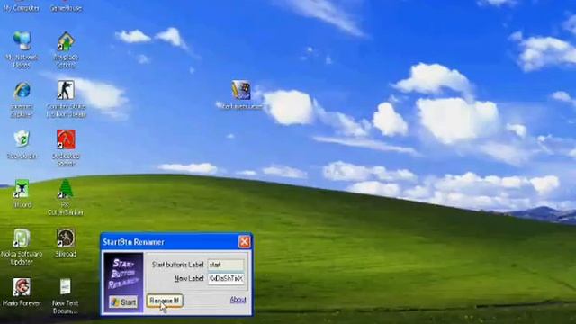 Rename Start Button Windows XP EASY WAY!! XxDaShTixX смотреть онлайн