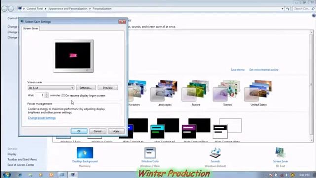How To Change Screen Saver/Change 3D Text Screen Saver- Windows Vista, 7, 8, and 10 [ English ] смотреть онлайн