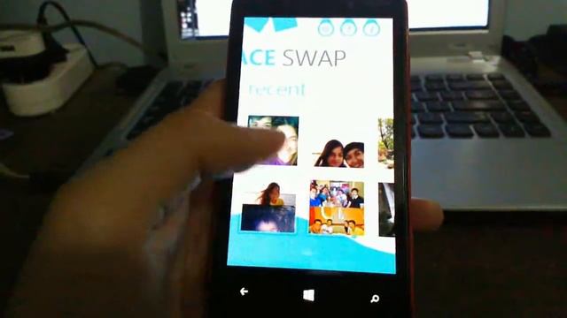 Face Swap Demo on Nokia Lumia 820 by Microsoft for Windows Phone смотреть онлайн