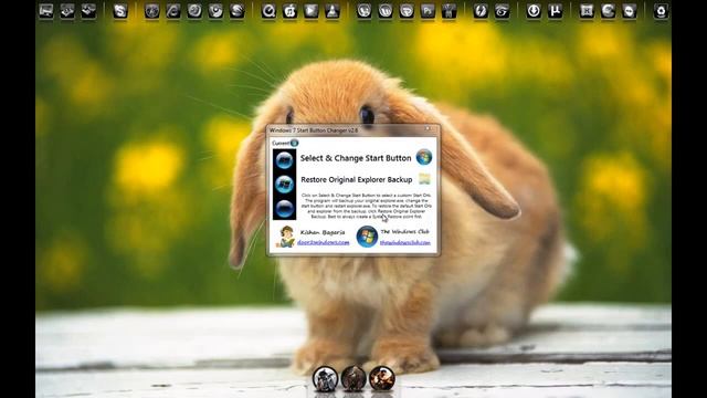 How to change the start menu button on Windows 7[Tutorial] смотреть онлайн