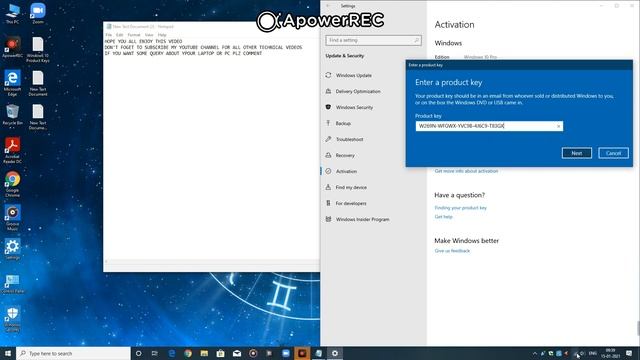 Windows 10 Pro Activation Using Product Key||Technical Anant смотреть онлайн