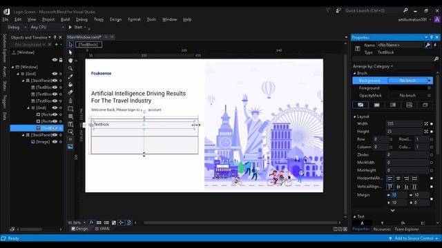 UI Design : XAML UI design in Visual studio blend 2017 | Login Screen | C# WPF смотреть онлайн