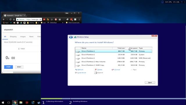 How long does Installing Windows 10 on a Dual SSD Array with Ryzen 7 take?! смотреть онлайн