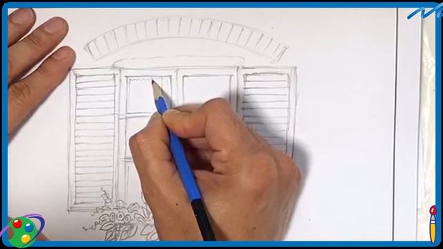 Old Window with Flower | Quick Sketching Demo | Art for Kids | Pencil 00011 : Window смотреть онлайн