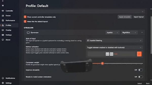 [EASY] Enable Gyroscope in Steam Deck on Windows