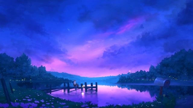 Dock and lake under evening sky live wallpaper windows 11 смотреть онлайн